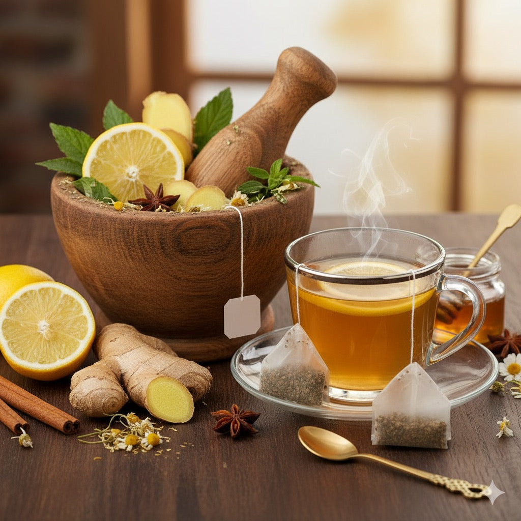 Lemon Ginger Herbal Tea